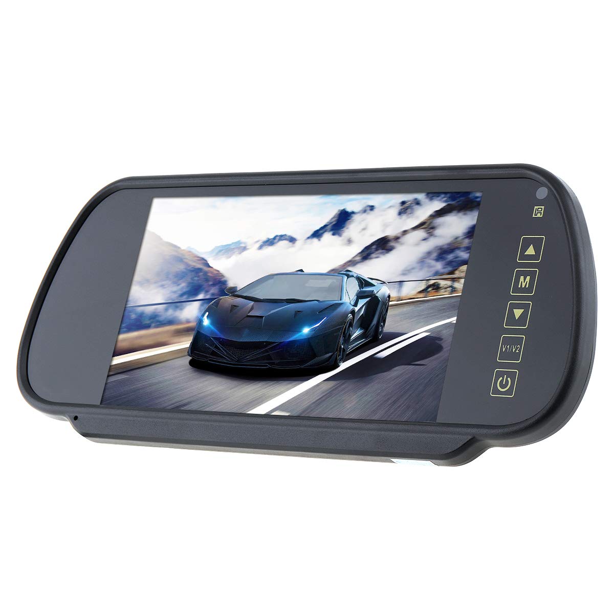 7 Inch 16:9 2-Channel Video Input Car RGB Digital Display Rear View VCR Monitor with Touch Button
