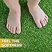 PZG 1-inch Artificial Grass Patch w/Drainage Holes & Rubber Backing | 4-Tone Realistic Synthetic Grass Mat | Heavy & Soft Pet Turf | Lead-Free Fake Grass for Dogs or Outdoor Décor