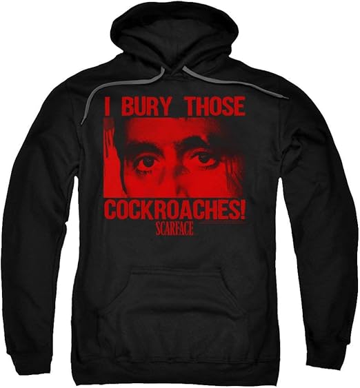 Scarface - Cockroaches Sweatshirt Black: Amazon.co.uk: Clothing