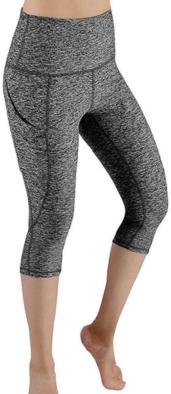 Sports Leggings Women Yoga Pants 3 4 With Pockets Comfortable Sizes