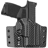 Tulster OWB Contour Kydex Holster in Right Hand fits: Springfield Armory Hellcat Micro | Optic Compatible Outside The Waistband Concealed Carry