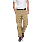 ROYALE LINENS Men's Classic-Fit Wrinkle-Resistant Flat-Front Chino Pant