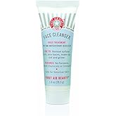 First Aid Beauty - Pure Skin Face Cleanser, Effectively Removes Makeup, Dirt, and Impurities, Gentle Cleanser Leaves Skin Soft & Supple, Safe for Sensitive Skin, Fragrance Free, 1 oz