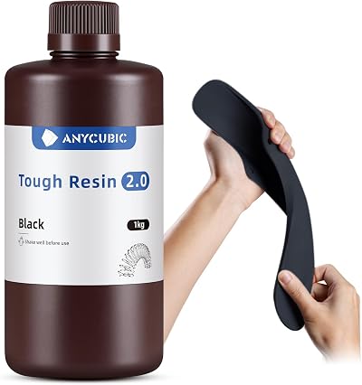 ANYCUBIC Tough Resin 2.0 1kg Black 3D Printer Resin 365-405nm