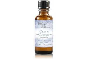 Abbey & Sullivan Fragrance Oil, Clean Cotton, 1 oz.