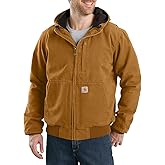 Carhartt mens Full Swing® Loose Fit Washed Duck Fleece-lined Active Jacket