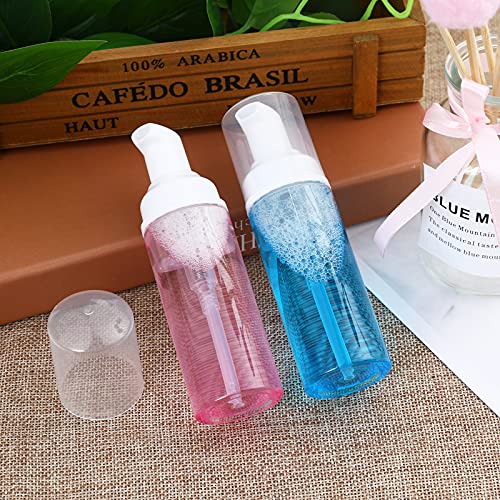 25 Pack 60ML/2oz Clear Foam Dispenser Bottles Mini Liquid Foaming