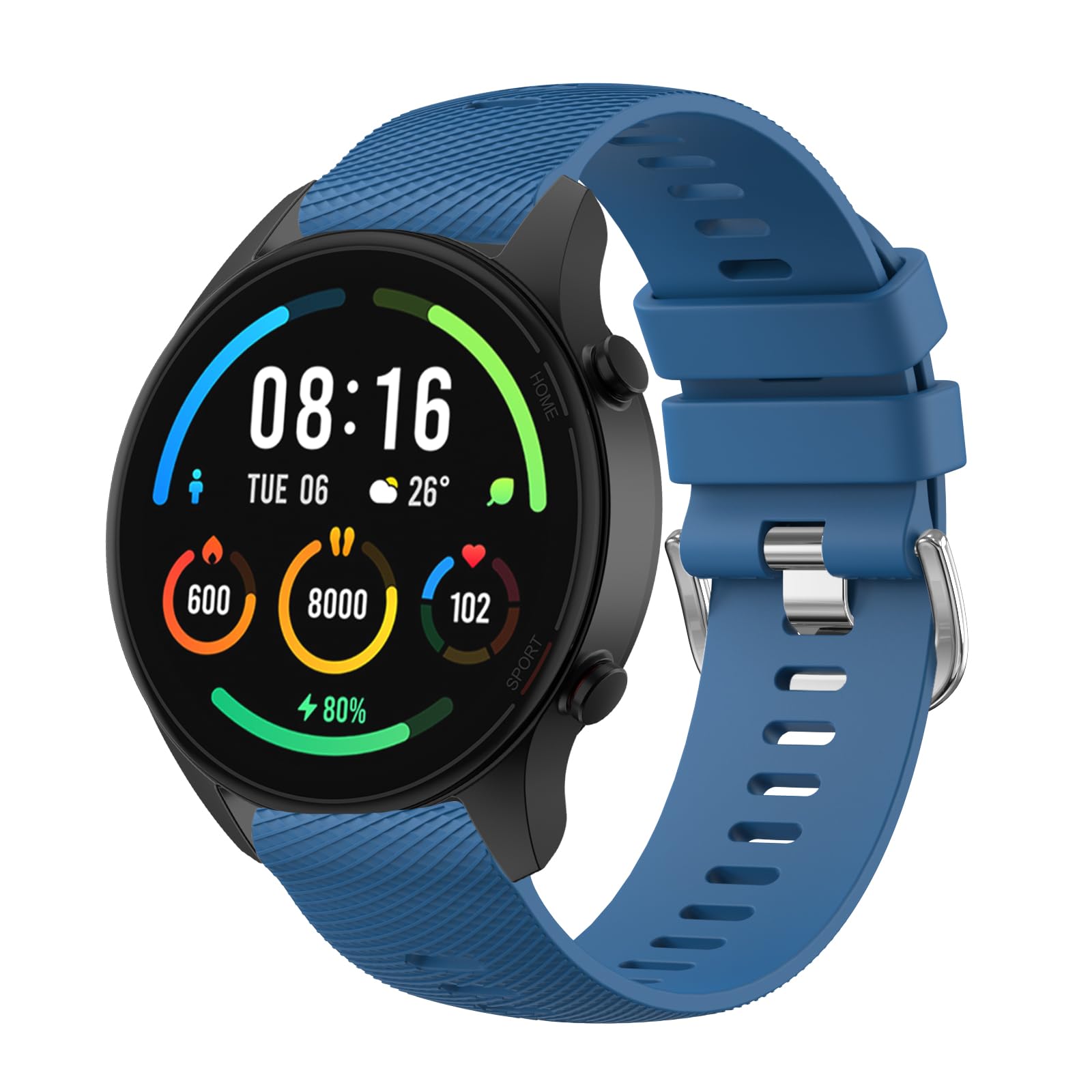 for Garmin Forerunner 255 Strap, 265 Strap, Venu 2/Venu 3/Vivoactive 4 45mm, 22mm Width Adjustable Soft Silicone Quick Release Band for 255/265 Music,Legacy Hero (Navy blue)