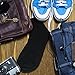 GenMax Men’s & Women's Black Bamboo Fiber  Socks - 6-10 Size - Black, (Pack of 6)