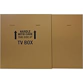 UOFFICE Moving Boxes Bundle TV Box (1-Pack), Adjustable Flat Screen TV Moving Boxes for Packing, Moving &amp; Storage with Handles