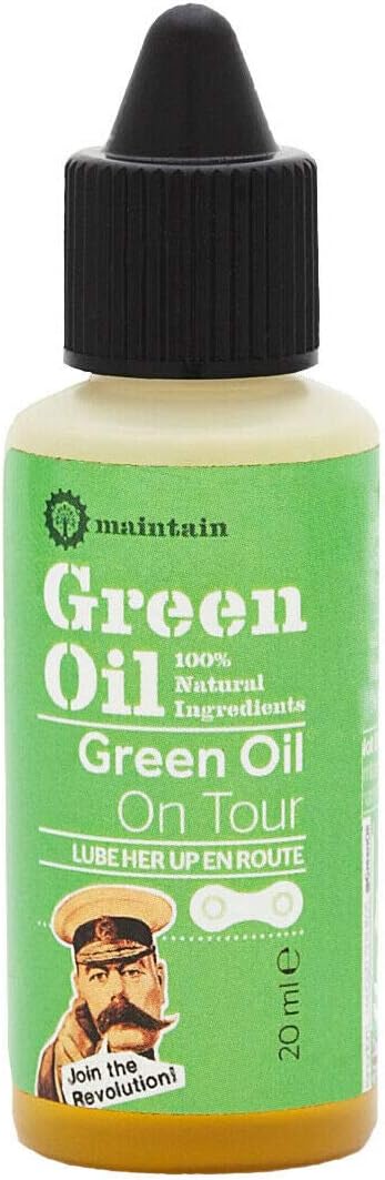 green oil bike lube