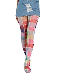NUFIWI Vintage 60s Printed Funky Tights for Women
