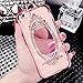 iPhone 6/6s 4.7 Inch Glass Mirror TPU Case-Aurora Soft Silicone Makeup Case Bling Crown Rhinestone Cover for iPhone 6/6s(Rose Gold)