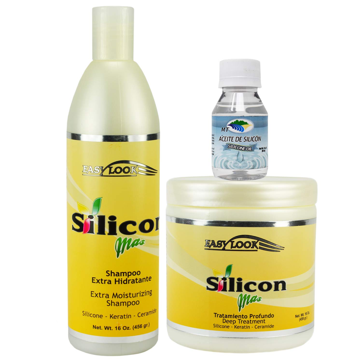 Amazon Com Silicon Mas Hair Treatment And Shampoo Combo 16 Oz