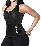 SHAPERX Women Neoprene Hot Sweat Sauna Suit Waist