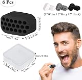DHinkyoung 6 Pcs Jaw Exercisers Silicone Jawline Trainer 40/50/60 Lbs view 2