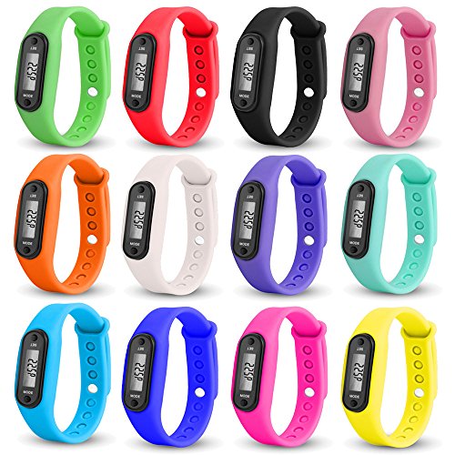 Women Pedometer,TADAMI Calories Digital Watch Men Walking Running Outdoor Sports LED Electronic Wrist Watch for Kids (Hot Pink)