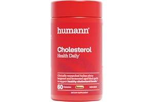 Humann Cholesterol Health Daily, Cholesterol & Lipid Support Supplement, Citrus Bergamot and Aged Black Garlic, 60 Capsules