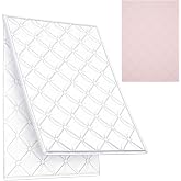 Tufted 3D Embossing Folder for Card Making, Clear Plastic Texture Fades Embossing Folder Template for Scrapbooking, Paper Crafting, DIY Crafts and Scrapbook Decor (4.5x6.3 Inch)