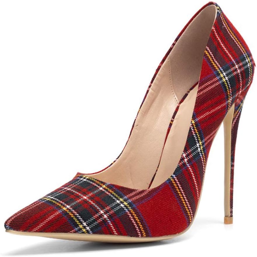 wetkiss Women Pumps Stiletto Heels Pointed Toe Slip on High Heel Pump Shoes for Women Ladies Female