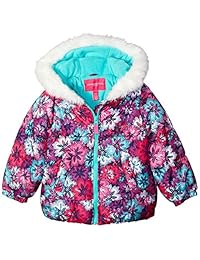 Chaqueta acolchada London Fog Girls con bufanda y sombrero
