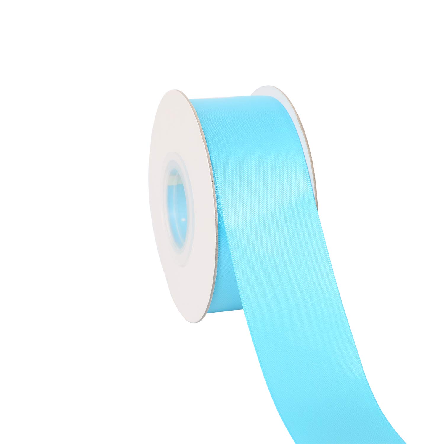 Ribbonitlux 38mm Wide Double Face Satin Ribbon 22 Meters (340-Turquoise, Set for Gift Wrapping, Party Decor, Sewing Applications, Wedding and Craft