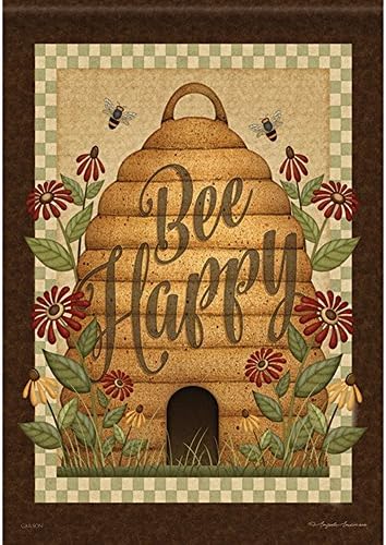 Fireworksss Aric Garden Flag - Happy Hive