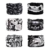 Headwear, Godspeed Headwrap 6-Pack Headband & Bandanna 16-in-1 Multifunctional Telescopic Seamless Scarf Facemask For Outdoor Leisure Activities