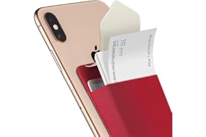 Sinjimoru Business Card Holder for Back of Phone, Reusable iPhone Stick on Wallet, Credit Card Holder for Smartphone. Sinji Pouch L-Flap