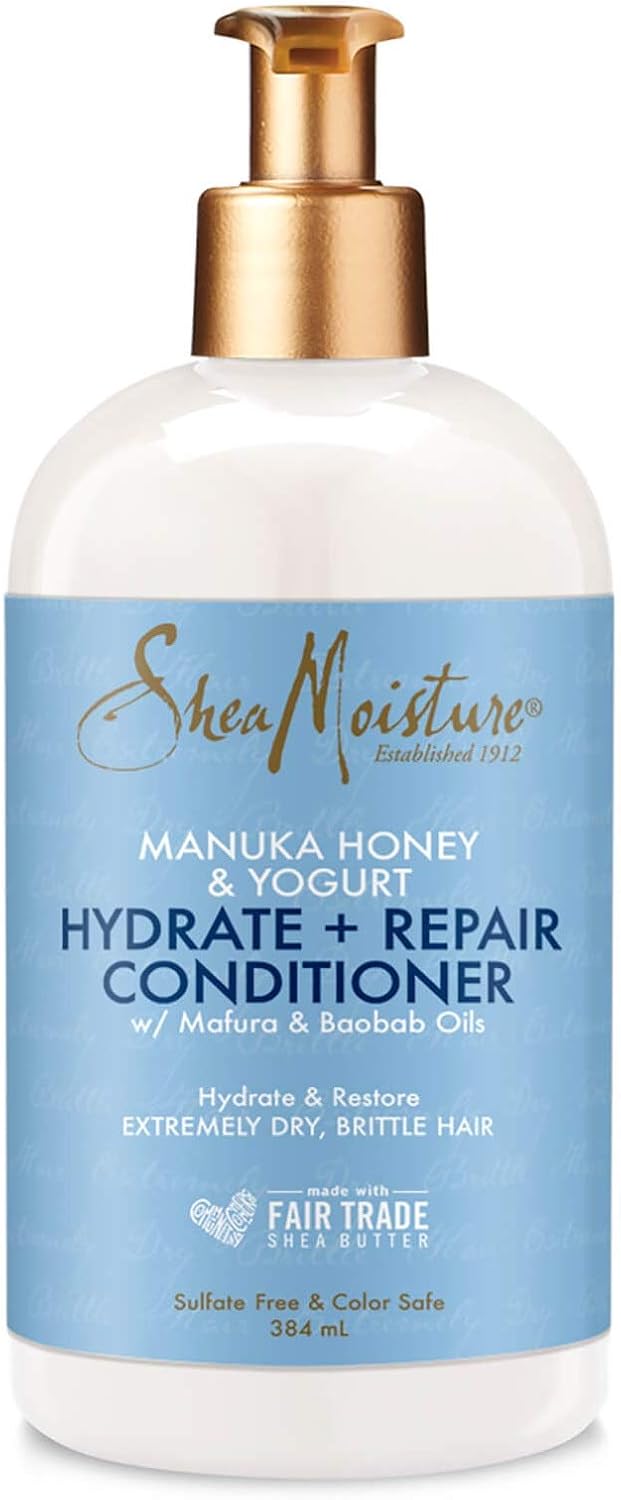 Shea Moisture Manuka Honey & Yogurt Hydrate and Repair Conditioner, with Mafura and Baobab Oils