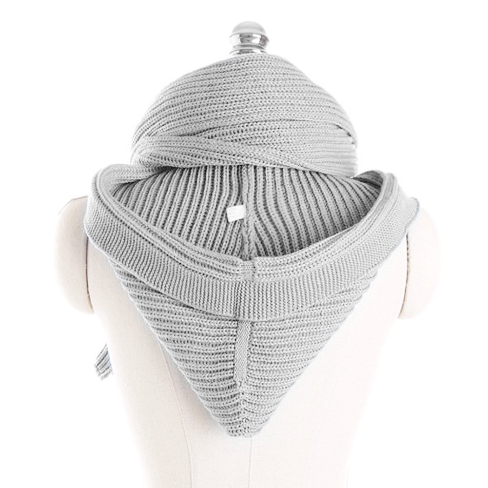 VBG VBIGER Women Hooded Scarf Warm Knit Scarf Fashionable Shawl Wrap