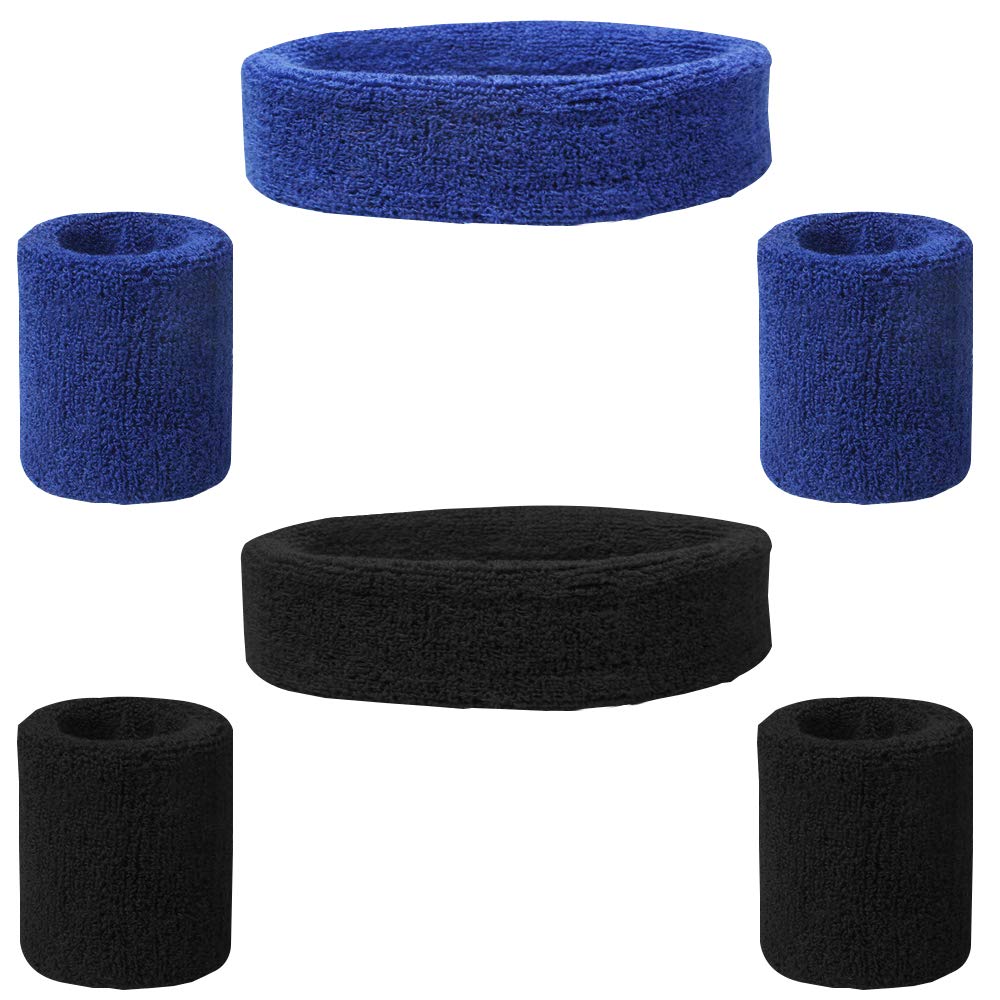 Lot Bandanas & Bracelets Sport - Absorbants, Confortables - Pour Running, Fitness, Tennis, Yoga