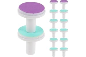 NULYLU Electric Nail File Replacement Heads 27Pcs Plastic Grinding Pads for Newborn Nail Trimmer Use
