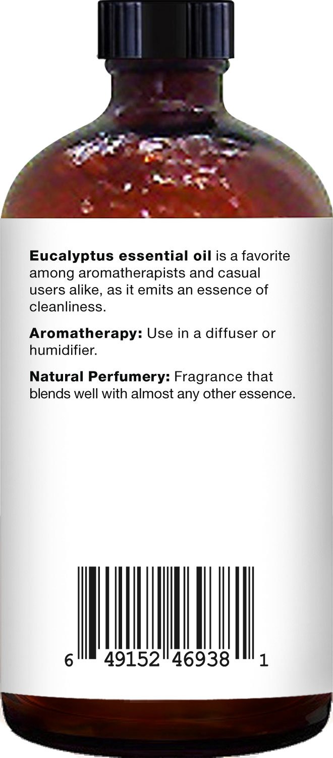 Majestic Pure Eucalyptus Essential Oil, Pure and Natural with Therapeutic Grade, Premium Quality Eucalyptus Oil, 4 fl. Oz.