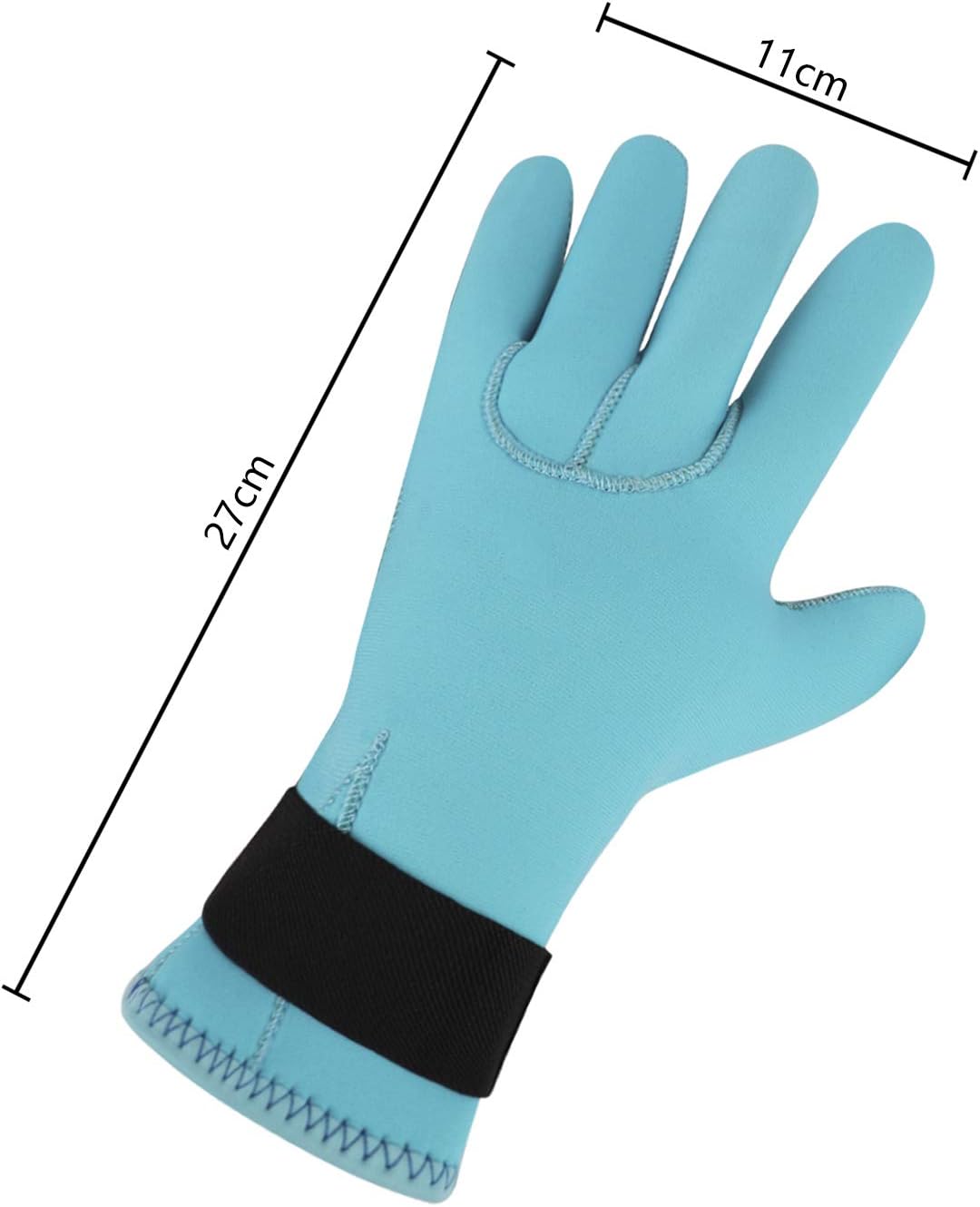 Water Gloves Scuba Gloves 3MM Neoprene Diving Wetsuits Gloves Women Men Five Finger Warm Winter Gloves for Snorkeling Paddling Surfing Kayaking Canoeing Spearfishing Skiing Dive Gloves Adjust Strap : Sports & Outdoors