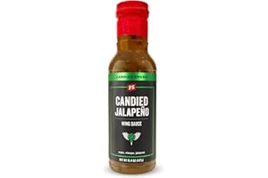 PS Seasoning Candied Jalapeno BBQ Chicken Wing Sauce - Sweet and Spicy All-Purpose Hot Sauce for Grilling, Dipping, Tossing, and Marinating - Perfect for Chicken, Salmon, Tenderloin, and More