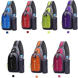 スモールハイキングバックパック、ナイロンショルダーバッグ、チェストバッグクロスボディバッグ、アメリカの商標ブランド（7色あり）