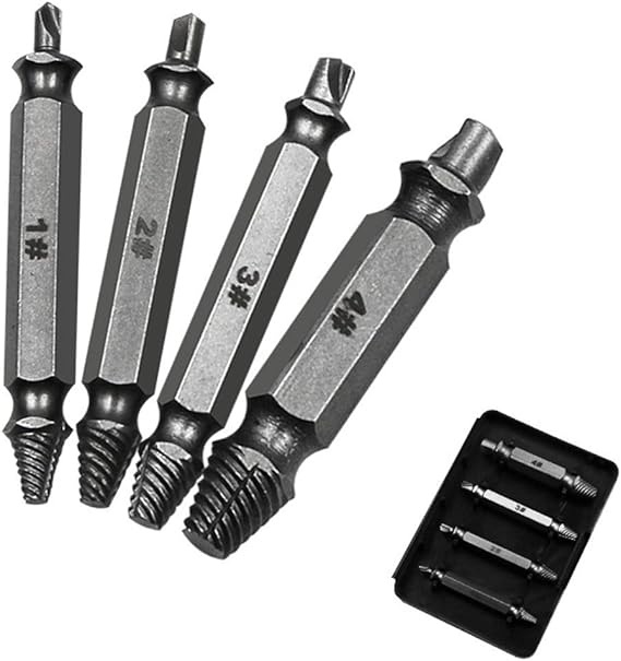 Stripped or Damaged Screws Extractor Set, Stripped Screw & Broken Bolt