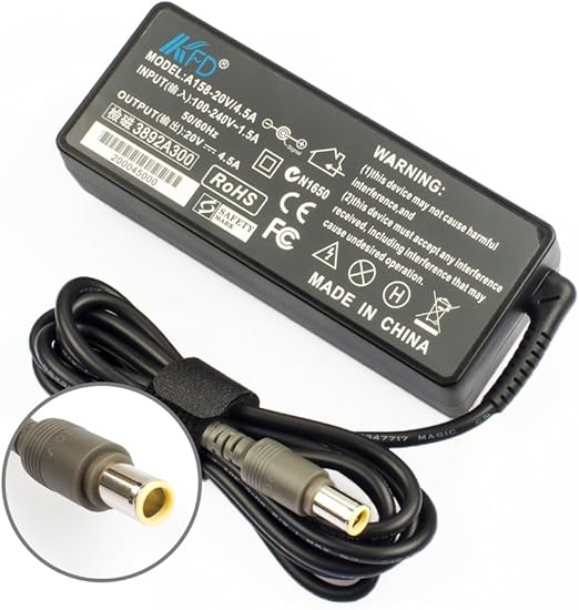 Caricatore 20V 4.5A 90W Per Lenovo ThinkPad E IdeaPad - Alimentatore Con Spina 7.9x5.5mm, Adattatore AC Universale - 2