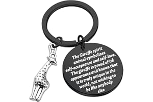 ENSIANTH Giraffe Keychain Giraffe Lover Gift Animal Lover Gift Inspirational Gift for Friend