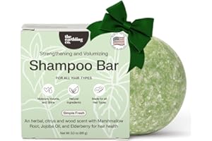 The Earthling Co. Shampoo Bar - Promote Hair Growth, Strengthen & Volumize All Hair Types - Paraben & Sulfate Free formula with Natural, Vegan Ingredients for Dry Hair (Simple Fresh, 3 oz)