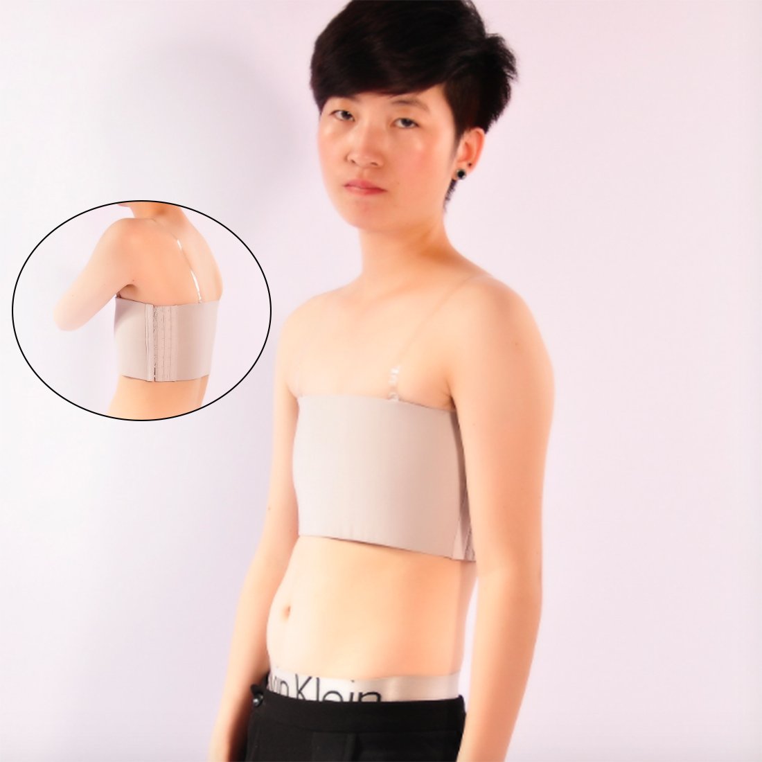 Neal LINK Lesbian Flat Chest Builtin Elastic Band Tube Elastic Band