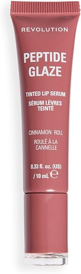 Revolution Beauty London Peptide Glaze Tinted Lip Serum Cinnamon Roll view 2