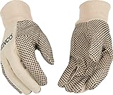 Kinco 862 Canvas Glove with PVC Dots, Work, X-Large, White (Pack of 12 Pairs)