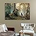 wall26 Canvas Print Wall Art Black Bears in The Spring Forest Nature Wilderness Illustrations Modern Art Rustic Scenic Colorful Multicolor for Living Room, Bedroom, Office - 16