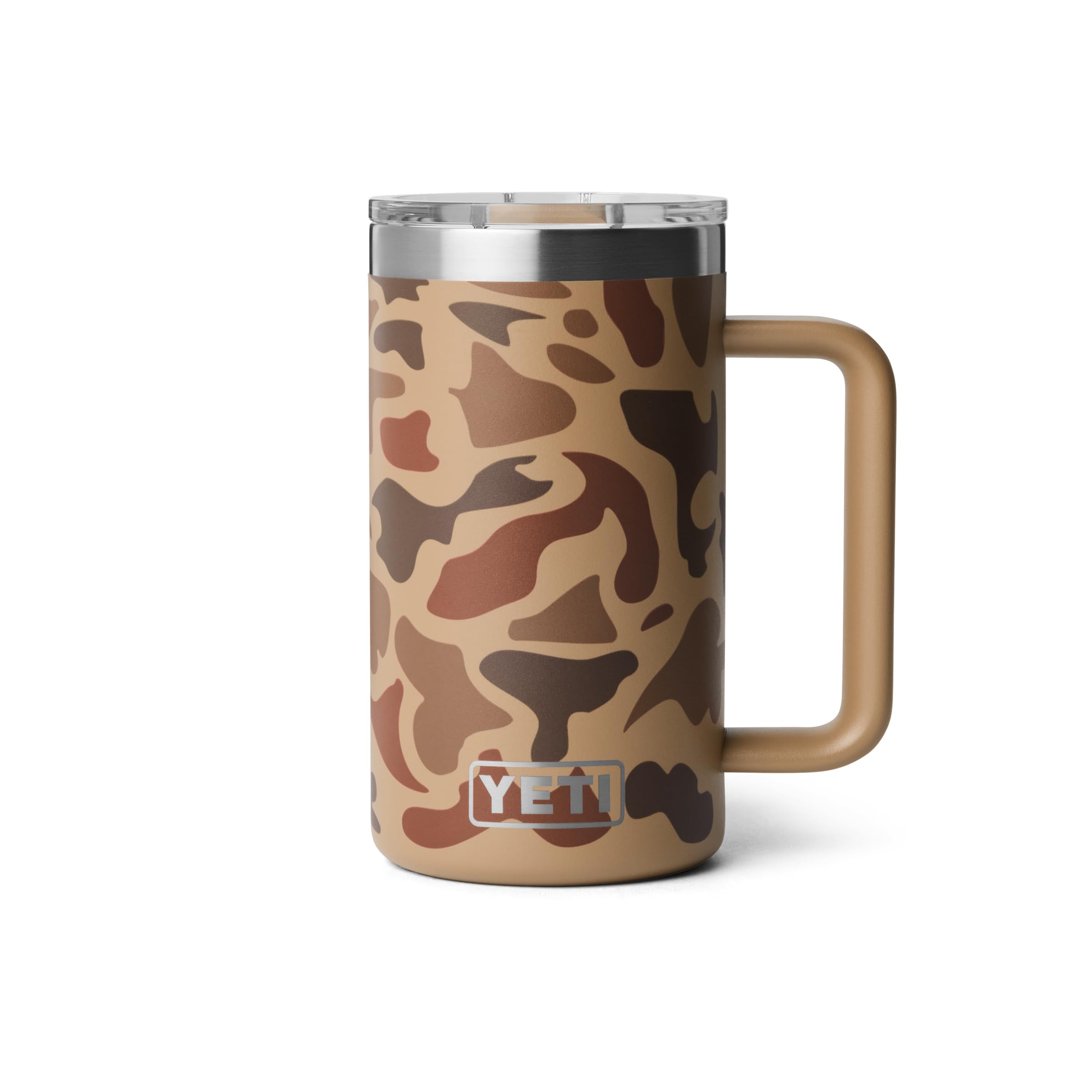 YETI Rambler 24 oz Ceramic Lined Stackable Mug, Wetlands Camo | Double-Wall Vacuum Insulated, Stainless Steel with MagSlider