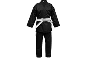 GENERIC Karate Uniform for Kids & Adults Lightweight Student Karate Gi Martial Arts Uniform Set with Free Karate Belt