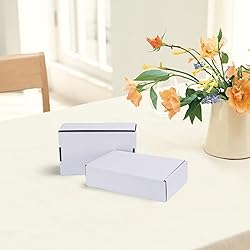 HORLIMER 10 Pack 7x5x2 Shipping Boxes, White
