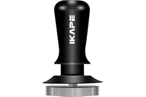 IKAPE 53.3mm Espresso Tamper, Premium Barista Coffee Tamper with Calibrated Spring Loaded, 100% Flat Stainless Steel Base Tamper Fits for Breville Series 54mm Portafilter Basket