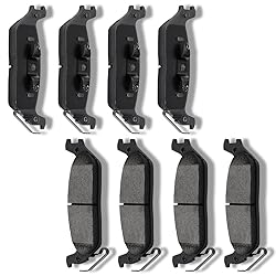 cciyu D1012 D1414 Front & Rear Disc Brake Pads Kit